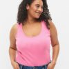 T-Shirts & Toppe ZIZZI | 2-Pak Basis Tanktop I Rib