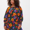 Bluser & Skjorter ZIZZI | Blomstret Tunika Med Smock